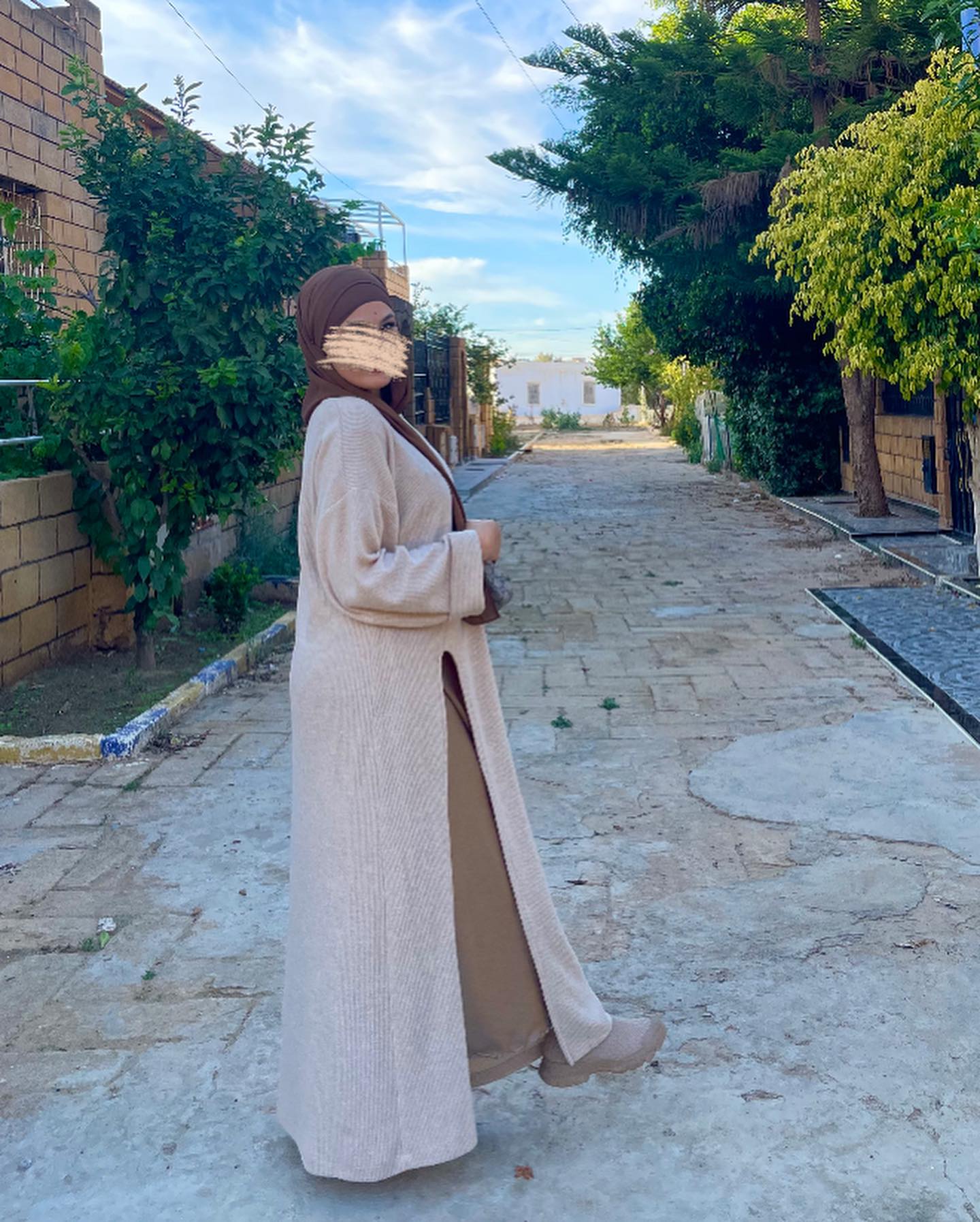 ⭐️ Ensemble "Chic Confort": Cardigan Tissé et Jupe Longue Assortie ⭐️