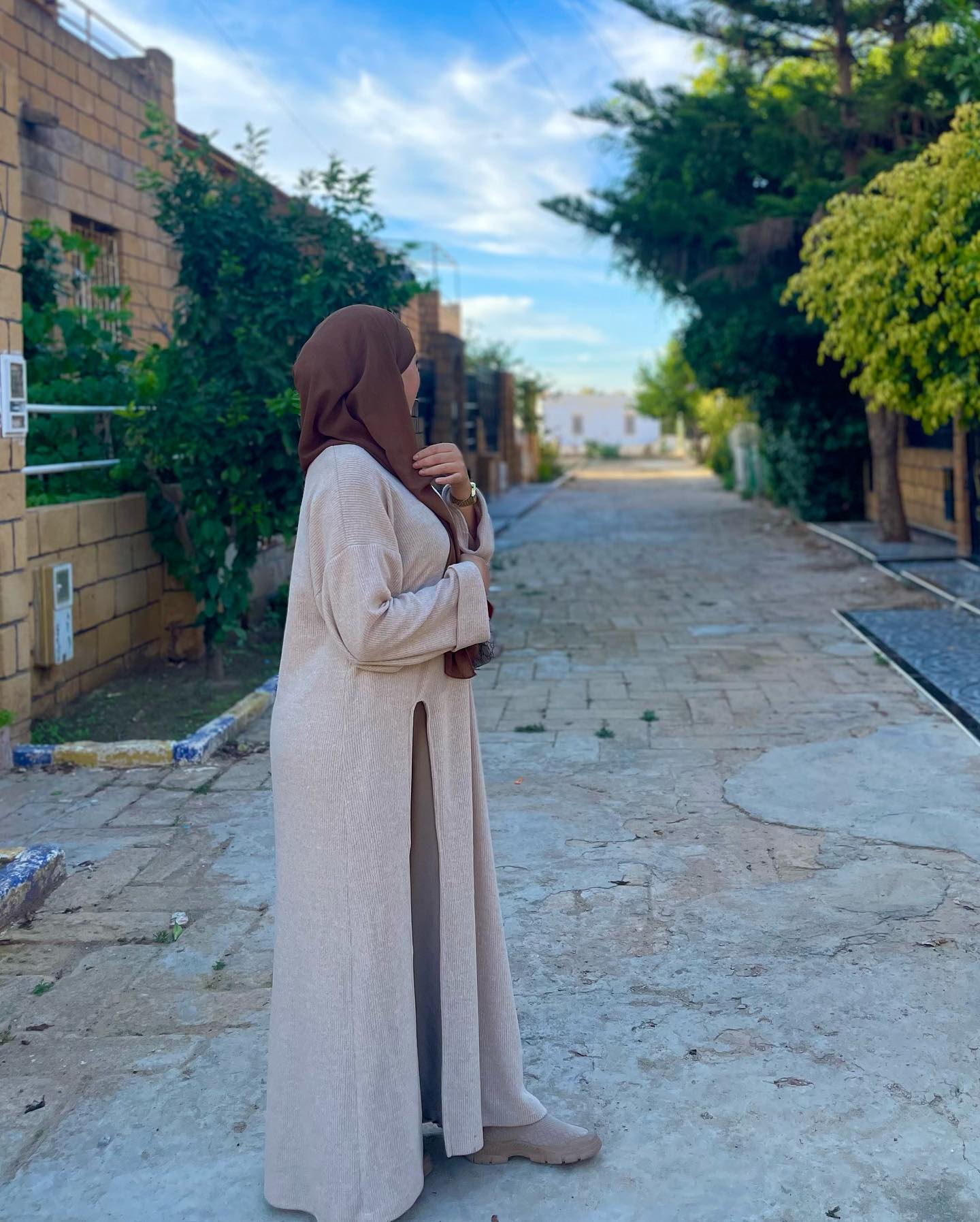 ⭐️ Ensemble "Chic Confort": Cardigan Tissé et Jupe Longue Assortie ⭐️